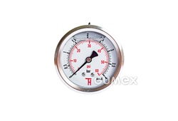 Glyzerin-Manometer mit dem Anschluss hinten, 63mm, Außengewinde G 1/4